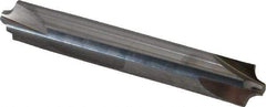 Accupro - 1/8" Radius, 3/8" Mill Diam, 4 Flute Solid Carbide Corner Rounding End Mill - Double End, Uncoated, 2-1/2" OAL, 3/8" Shank Diam - Eagle Tool & Supply