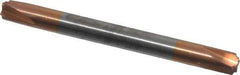 Accupro - 0.02" Radius, 3/16" Mill Diam, 4 Flute Solid Carbide Corner Rounding End Mill - Double End, TiCN Finish, 2" OAL, 3/16" Shank Diam - Eagle Tool & Supply