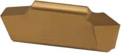 Seco - LCGN1603 FG Grade CP500, Internal/External Threading Insert - 0.58 to 1.49mm & 48 to 16 TPI Ext Pitch, Neutral Insert, TiAlN/TiN Finish, Carbide - Eagle Tool & Supply