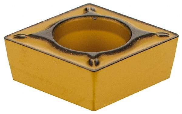 Sumitomo - CCMT32.51 ESU Grade AC700G Carbide Turning Insert - TiC Finish, 80° Diamond, 3/8" Inscr Circle, 5/32" Thick, 1/64" Corner Radius - Eagle Tool & Supply