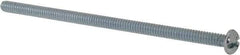 Value Collection - #10-24 UNC, 4" Length Under Head Slotted/Phillips Drive Machine Screw - Round Head, Grade 2 Steel, Zinc-Plated Finish, Without Washer - Eagle Tool & Supply
