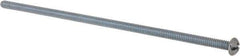 Value Collection - #10-24 UNC, 6" Length Under Head Slotted/Phillips Drive Machine Screw - Round Head, Grade J82 Steel, Zinc-Plated Finish, Without Washer - Eagle Tool & Supply