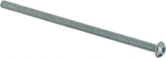 Value Collection - #6-32 UNC, 3" Length Under Head Slotted/Phillips Drive Machine Screw - Round Head, Grade J82 Steel, Zinc-Plated Finish, Without Washer - Eagle Tool & Supply