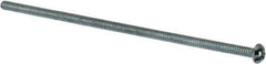 Value Collection - #6-32 UNC, 4" Length Under Head Slotted/Phillips Drive Machine Screw - Round Head, Grade J82 Steel, Zinc-Plated Finish, Without Washer - Eagle Tool & Supply
