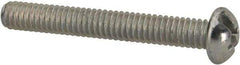 Value Collection - #8-32 UNC, 1-1/4" Length Under Head Slotted/Phillips Drive Machine Screw - Round Head, Grade J82 Steel, Zinc-Plated Finish, Without Washer - Eagle Tool & Supply