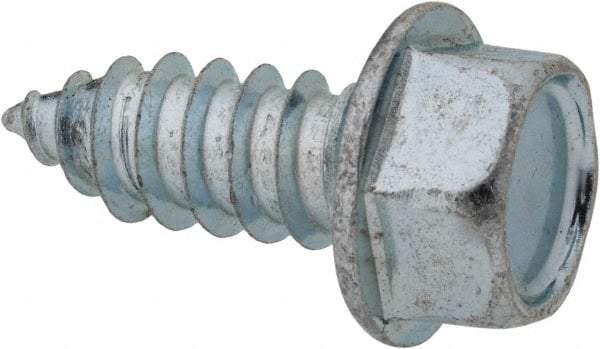 Value Collection - 3/8" Hex Head Sheet Metal Screw - Steel, 1" Length Under Head, Grade 2 - Eagle Tool & Supply