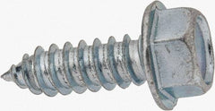 Value Collection - 3/8" Hex Head Sheet Metal Screw - Steel, 1-1/4" Length Under Head, Grade 2 - Eagle Tool & Supply