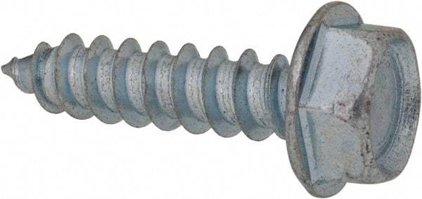 Value Collection - 5/16" Hex Head Sheet Metal Screw - Steel, 1-1/4" Length Under Head, Grade 2 - Eagle Tool & Supply