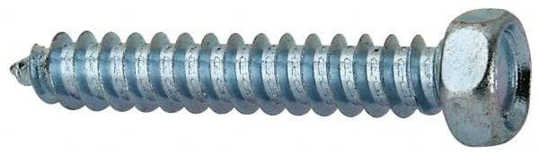 Value Collection - 5/16" Hex Head Sheet Metal Screw - Steel, 2" Length Under Head, AISI 1016, ASME B18.6.3, ASME B18.6.4 & SAE J933, Grade 1016-1024 - Eagle Tool & Supply