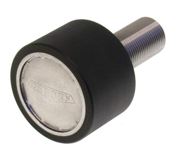 Osborn International - 2" Roller Diam x 1-11/16" Width, 7/8" Stud Diam x 2" Length, Plain Stud Load Runner - Urethane, 1-1/8" Thread Length, 7/8-14 Thread, 3-11/16" OAL, 340 Lb Dynamic Cap - Eagle Tool & Supply