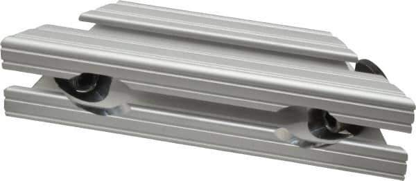 80/20 Inc. - 1-1/2" Wide, 6" High, Open Shelving 45° Support Bracket - Aluminum, Use with Series 15 - 1515 Extrusion - Eagle Tool & Supply