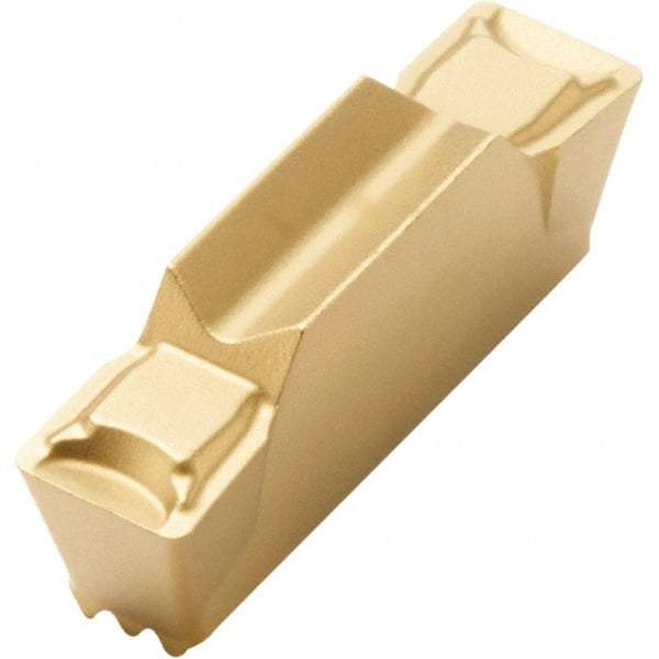 Seco - LCMF, 0.118" Cutting Width, MG, CP500 Grade, Double End Multi-Directional Turning Insert - TiAlN, TiN Coated - Eagle Tool & Supply