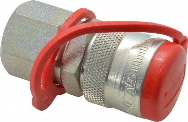 CEJN - 1/4 NPT Hydraulic Hose Female Pipe Thread Coupler - 14,500 psi, 1.56 GPM, 115 Hose Size, Series 115 - Eagle Tool & Supply
