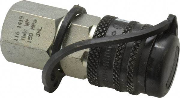 CEJN - 1/4 NPT Hydraulic Hose Female Pipe Thread Coupler - 21,750 psi, 1.56 GPM, 116 Hose Size, Series 116 - Eagle Tool & Supply