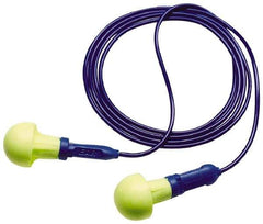 3M - Reusable, Corded, 28 dB Earplugs - Yellow, 200 Pairs - Eagle Tool & Supply