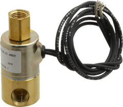 KIP - 1/4" Port, Direct Acting, Brass Solenoid Valve - Normally Open, 140 Max PSI, Buna-N Seal - Eagle Tool & Supply