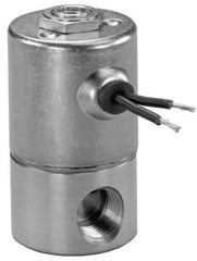 KIP - 1/4" Port, Direct Acting, Brass Solenoid Valve - Normally Open, 100 Max PSI, Buna-N Seal - Eagle Tool & Supply