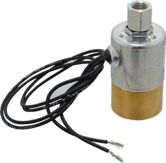 KIP - 1/4" Port, Direct Acting, Brass Solenoid Valve - Normally Open, 100 Max PSI, Buna-N Seal - Eagle Tool & Supply