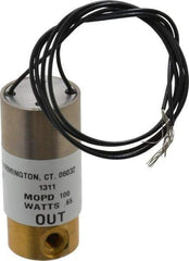 KIP - 10-32 Port, Direct Acting, Brass Solenoid Valve - Normally Closed, 100 Max PSI, Buna-N Seal - Eagle Tool & Supply