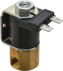 KIP - 1/8" Port, Direct Acting, Brass Solenoid Valve - Normally Closed, 150 Max PSI, Buna-N Seal - Eagle Tool & Supply