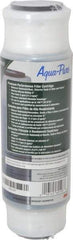 3M Aqua-Pure - 3" OD, 5µ, Cellulose Fiber Carbon & Scale Cartridge Filter - 9-3/4" Long, Reduces Dirt, Rust, Tastes, Odors & Scale - Eagle Tool & Supply