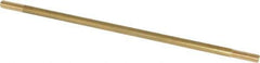 Made in USA - 12" Long, 3/8-16 Thread, Float Valve Rod - Brass, 1/2" Thread Length - Eagle Tool & Supply