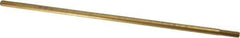 Made in USA - 12" Long, 5/16-18 Thread, Float Valve Rod - Brass, 1/2" Thread Length - Eagle Tool & Supply