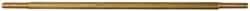 Made in USA - 12" Long, 1/8 NPT Thread, Float Valve Rod - Brass, 1/2" Thread Length - Eagle Tool & Supply