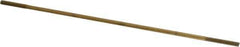 Made in USA - 12" Long, 1/4-20 Thread, Float Valve Rod - Brass, 1/2" Thread Length - Eagle Tool & Supply