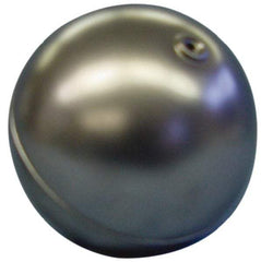 Made in USA - 2-1/4" Diam, Spherical, Internal Connection, Metal Float - 1/4-20 Thread, Stainless Steel, 950 Max psi, 22 Gauge - Eagle Tool & Supply