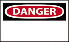 NMC - "Danger", 10" Long x 14" Wide, Fiberglass Safety Sign - Rectangle, 0.095" Thick, Use for Accident Prevention - Eagle Tool & Supply