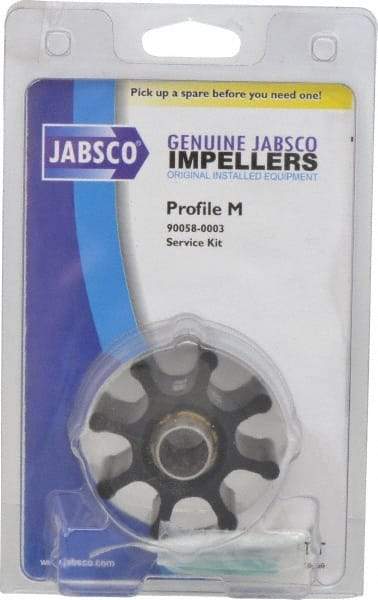 Jabsco - Nitrile Impeller Kit Repair Part - Contains Impeller, Seal, Gasket, For Use with Jabsco Model 6050-0001 Flexible Impeller Pump Motors - Eagle Tool & Supply