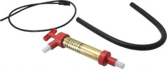 Jabsco - 40 Strokes per Gal, 1/2" Outlet, Brass Hand Operated Plunger Pump - 3 oz per Stroke, 10-1/4" OAL, For 5 Gal Drums, For Oil & Diesel Fuel - Eagle Tool & Supply