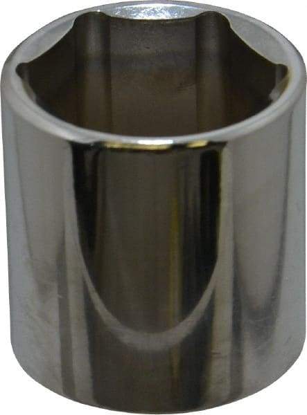 Proto - 3/8" Drive, Standard Hand Socket - 6 Points, 1-5/16" OAL, Chrome Vanadium, Chrome Finish - Eagle Tool & Supply