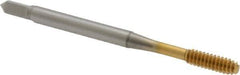 OSG - #6-32 UNC H3 Thread Limit Modified Bottoming Thread Forming Tap - Cobalt, TiN Finish, 2" OAL, 11/16" Thread Length, Right Hand Thread, Series HY-PRO NRT - Eagle Tool & Supply