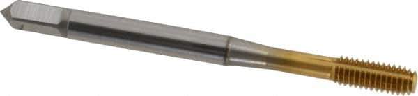 OSG - #8-36 UNF H3 Thread Limit Modified Bottoming Thread Forming Tap - Cobalt, TiN Finish, 2-1/8" OAL, 3/4" Thread Length, Right Hand Thread, Series HY-PRO NRT - Eagle Tool & Supply