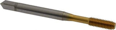 OSG - #10-32 UNF H4 Thread Limit Modified Bottoming Thread Forming Tap - Cobalt, TiN Finish, 2-3/8" OAL, 7/8" Thread Length, Right Hand Thread, Series HY-PRO NRT - Eagle Tool & Supply