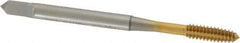 OSG - #6-32 UNC H5 Thread Limit Plug Thread Forming Tap - Cobalt, TiN Finish, 2" OAL, 11/16" Thread Length, Right Hand Thread, Series HY-PRO NRT - Eagle Tool & Supply