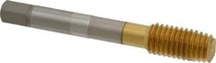 OSG - 1/2-13 UNC H5 Thread Limit Plug Thread Forming Tap - Cobalt, TiN Finish, 3-3/8" OAL, 1-21/32" Thread Length, Right Hand Thread, Series HY-PRO NRT - Eagle Tool & Supply