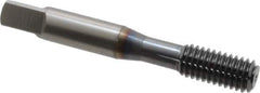 OSG - 3/8-16 UNC H7 Thread Limit Bottoming Thread Forming Tap - Powdered Metal High Speed Steel, TiCN Finish, 2-15/16" OAL, 1-1/4" Thread Length, Right Hand Thread, Series EXOTAP NRT - Eagle Tool & Supply