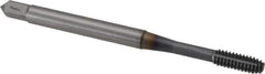 OSG - #5-40 UNC H3 Thread Limit Modified Bottoming Thread Forming Tap - Powdered Metal High Speed Steel, TiCN Finish, 1-15/16" OAL, 5/8" Thread Length, Right Hand Thread, Series EXOTAP NRT - Eagle Tool & Supply