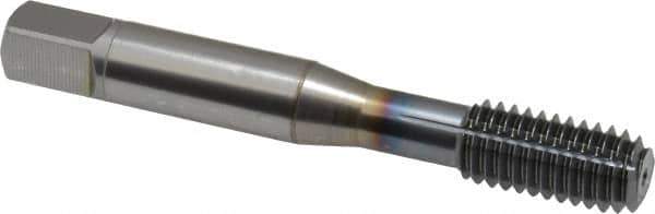 OSG - 3/8-16 UNC H5 Thread Limit Modified Bottoming Thread Forming Tap - Powdered Metal High Speed Steel, TiCN Finish, 2-15/16" OAL, 1-1/4" Thread Length, Right Hand Thread, Series EXOTAP NRT - Eagle Tool & Supply