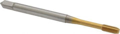 OSG - M3x0.50 Metric Coarse D5 Thread Limit Modified Bottoming Thread Forming Tap - Cobalt, TiN Finish, 1-15/16" OAL, 5/8" Thread Length, Right Hand Thread, Series HY-PRO NRT - Eagle Tool & Supply