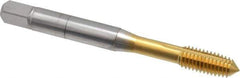 OSG - M6x1.00 Metric Coarse D8 Thread Limit Plug Thread Forming Tap - Cobalt, TiN Finish, 2-1/2" OAL, 1" Thread Length, Right Hand Thread, Series HY-PRO NRT - Eagle Tool & Supply