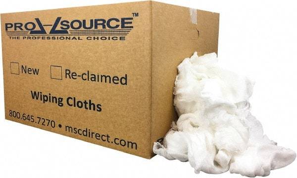 PRO-SOURCE - 275 Piece, Lint Free White Cheesecloth - 36 Inch Long x 30 Inch Wide Sheet, Washed, Box - Eagle Tool & Supply