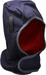 OccuNomix - Universal Size, Navy Blue, Underneath Hard Hat Winter Liner - Shoulder Cape Length, 3 Layer - Eagle Tool & Supply