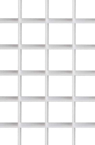 Made in USA - Polystyrene Fixture Diffuser - White - Eagle Tool & Supply