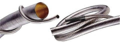 Kuriyama of America - 1-1/2" ID x 1-5/8" OD, -60 to 1,800°F, Stainless Steel Unlined Flexible Metal Duct Hose - 0.01 to 0.012 Gage Thickness, 4-3/4" Bend Radius, 25' Long - Eagle Tool & Supply