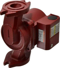 Bell & Gossett - 1/40 hp, 5-9/16" Long, 1 Phase, Cast Iron Housing, Polypropylene Impeller, Inline Circulator Pump - 115 Volt, 60 Hz, 6-3/8" Flange Width, Bell & Gossett Part No. 103267, 150 Max psi, ODP Motor - Eagle Tool & Supply