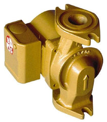 Bell & Gossett - 1/40 hp, 5-1/16" Long, 1 Phase, Brass Housing, Noryl Impeller, Inline Circulator Pump - 115 Volt, 60 Hz, 6-1/8" Flange Width, Bell & Gossett Part No. 103261, 150 Max psi, ODP Motor - Eagle Tool & Supply